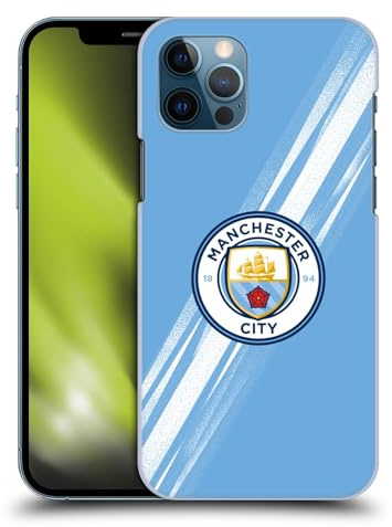Head Case Designs Offizielle Manchester City Man City FC Home 2025/26 Ausweis-Set Harte Rueckseiten Handyhülle kompatibel mit Apple iPhone 12 / iPhone 12 Pro