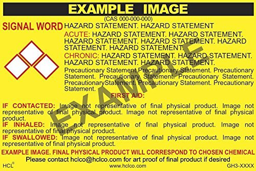 .1% Formic Acid in Water GHS Label - 3 x 5 (Pack of 25)