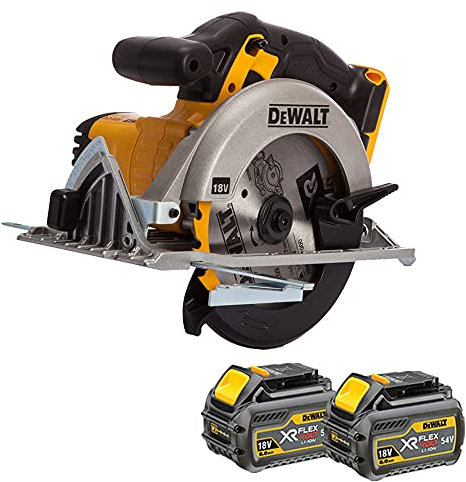 DeWalt DCS391N 18v XR 165mm Circular Saw with 2 x 6.0Ah DCB546 Batteries