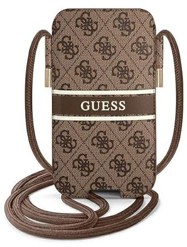 GUESS GUPHM4GDBR Tasche 15.5 cm braun 4G Stripe, braun