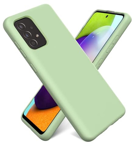 CoolGadget Schutzhülle TPU für Samsung Galaxy A52 / A52 5G / A52S 5G, Silikonhülle, stoßfest, Kratzfest, kabelloses Laden, weiche Innenseite, Grün