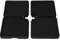 Outsunny Lestages pour parasols Dalles de Parasol 4 plaques HDPE - A remplir d'eau ou de Sable jusqu'à 60/70 kg - dim. 100 x 100 x 6,8 cm Noir