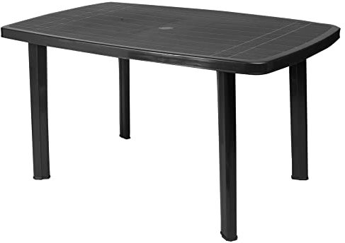 URBNLIVING Large Rectangle Collapsible Garden Table Plastic Patio Deck Furniture Outdoor