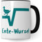 Ente-Wurzel Tasse: Mathe Geschenk lustig, Mathelehrer Mathelehrerin Mathematiker Geschenk-Idee Formel Kaffeetasse, Lehrer Geschenkidee, Lehrerin Kaffeebecher Schul Teetasse
