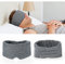 Masque de Sommeil Masque de sommeil occultant fait à la main Cache Yeux Réglable pour Homme Femme pour les Voyages, la Sieste, le Yoga Taille Unique, Gris