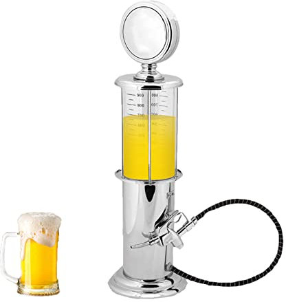 1000 cc Single Gun Wein Getränke Liquor Alkohol Bier Dispenser Container Bar Zubehör für Scotch,Pump Liquor Dispenser für Home Bar, Wodka, Cocktails, Getränkespender Spirituosenspender für Partys