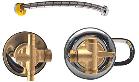 Robinet mitigeur de salle de douche en laiton à injection séparée de 2/3/4/5 voies de 30 cm pour robinet de cabine de douche, vanne de mélange d'eau divisée G1/2, cartouche en céramique, double