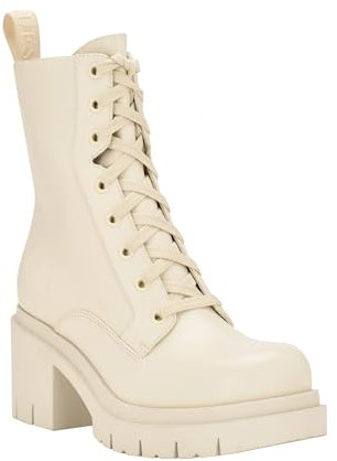 GUESS Women's JUEL Ankle Boot, Chic Cream 150, 9