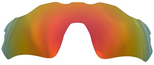 Wetnenss Replacement Lenses for Radar EV Path OO9208 Sunglasses/1.5mm polarized/easy to install (red)
