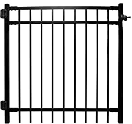 Weatherables Livingston Aluminum Gate Kit – DIY Kit for Backyard and Garden Fencing, Made with Durable Powder-Coated Aluminum that Combats Rust, Fading, and Corrosion (4’ Wide Gate Kit)