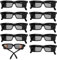 DOYUKY 10 Stücke Agent Brille Rückansicht Brille Detektiv Brille Spionagebrille Polizei Geheimagent Sonnenbrille Spiegel Partybrillen Kostüm Brille Zubehör für Kinder und Erwachsene Geburtstagsfeier