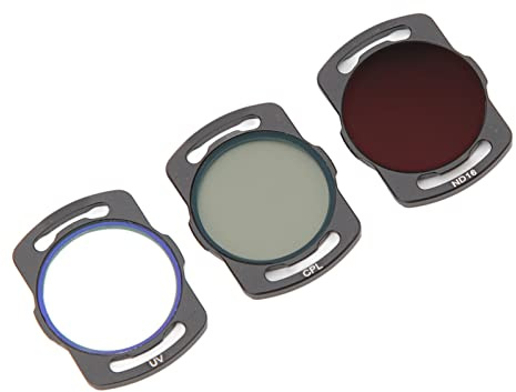 Alomejor 3er-Pack Drohnenfilter-Set, Aluminiumrahmen, Optisches Glas, UV-CPL-ND16-Filter-Set für Avata Drone O3 Air Unit
