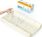 Konturierte Wickelauflage aus Bio-Baumwolle von Sleepah - 100% wasserdicht & rutschfest weich atmungsaktiv & waschbar Bezug - Dreiseitige Wickelunterlage mit Certipur zertifiziertem Schaumstoff