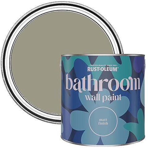 Rust-Oleum Mid Green Water-Resistant Bathroom Wall & Ceiling Paint - Grounded 2.5L