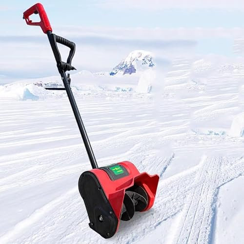 Pala da neve elettrica, Spazzaneve e pala elettrici portatili, Pala da neve elettrica per vialetto con impugnatura anteriore regolabile e asta telescopica, larghezza 12 pollici, profondità 8 pollici