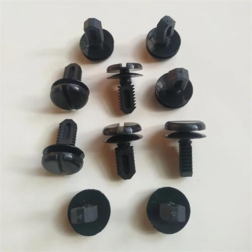 SWSSJUAN Tornillos de Coche 10 Uds Cubierta del Salpicadero del Coche Forro De Maletero Sujetadores De Clip Embellecedores para BMW Serie 3 E30 E36 E93 E46 E60 X3 Clips De Coche