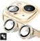 Kucheed Protector de Lente de Cámara Compatible con iPhone 11, Diamond Cubierta de Lente de Cámara de Vidrio Templado con Purpurina, Anillos de Metal Individuales