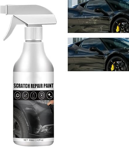 KOAHDE Car Coating Spray Autopolitur,Auto-Kratzer-Reparatur-Spray,Nano Reparaturspray Für Auto,Nano Auto Kratzerentfernung Spray,Auto Politur Kratzer,Auto Kratzer Reparatur Spray,Schwarz,60ML,1PC