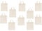 25 STÜCK Baumwolltasche 22x26 cm klein – Jutebeutel – Natur Apothekertasche, Tragetasche, Beutel, Geschenktasche ÖKO-TEX® zertifiziert Stofftasche unbedruckt, für Medikamente zum bemalen und bedrucken
