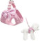 Felenny Hundegeschirr und Leine, Set mit Diamanten, für kleine Hunde und Katzen, Rosa