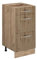 Vicco Küchenunterschrank R-Line, Artisan-Eiche/Goldkraft Eiche, 40 cm mit Schubladen, ohne Arbeitsplatte