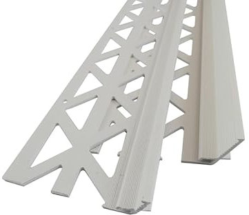 PVC-Sockelprofil mit Tropfkante 250 cm weiss (25, 10 mm Kantenprofil / 250 cm)