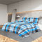 Bulliing Bettwäsche-Set Blau und Grau 135x200 cm Baumwolle BettwäSche Hotel Bettgarnitur Duvet Cover
