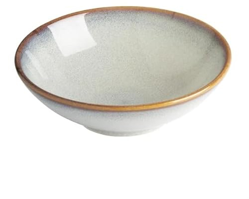 Olympia Drift Plain Coupe Bowl Porcelain 155mm, Grey (Pack of 6), 155x48mm | Rolled edge resists chipping in busy commercial kitchens, safe for oven, microwave and professional dishwashers.