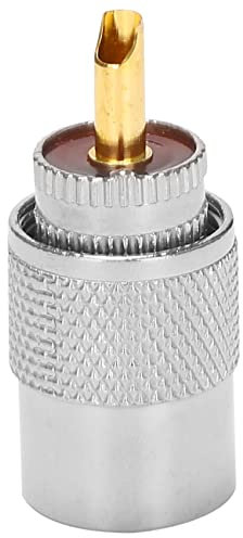 meiyan 10Pcs/Lot Screwed Coupling Connector PL259 UHF Male Plug with Reducer for RG8X Coaxial Cable +Tube UHF RG8X Connectors