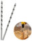 GYSRXS 200MM×8MM Lang Holzbohrer 2 Stück Extra Lange Bohrer Schnellarbeits Stahl Spiralbohrer Holz für Bohren von Holz,Aluminium und Kunststoff(Silber)