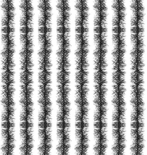 PATIKIL 5Ft Federboa, 8 Stück Künstliche Flauschige Federboas Partydekorationen für DIY Basteln, Hochzeitskostüm, Weihnachten, Konzert, Halloween, Wohnkultur, Schwarz