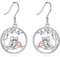 YFN Eulen Ohrringe 925 Sterling Silber Mutter Tochter Ohrringe Lebensbaum Schmuck Geschenke für Frauen Mum
