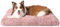 EHEYCIGA Panier Chien Grande Taille XL, Coussin Chiens Anti Stress Lavable et Antidérapant, Moelleux Lit pour Chien Peluche, Rose, 105x70cm