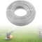 Trimmerfaden Mähfaden 2,4 mm × 30M, Robuster Freischneider Faden, Heavy Duty Stahl Mähfaden mit Metallkern, Motorsense Faden für Grass Yard Garden, Rasentrimmer Schnur für Motorsense