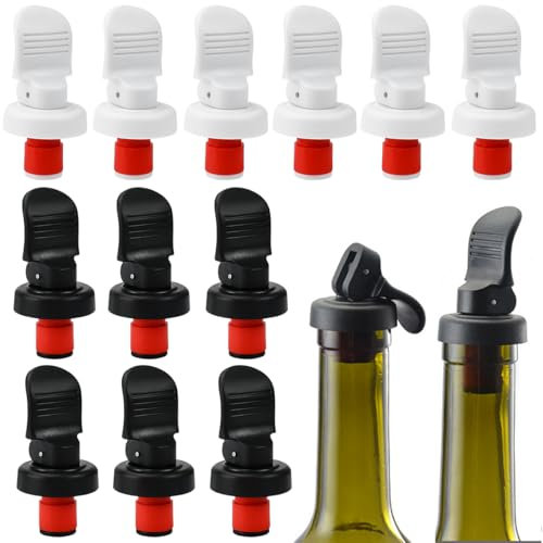 WEFHEF12 PCS Bouchons pour Bouteilles de Vin Hermétique Réutilisable Bouchon pour Bouteille de Biere Bouchon Hermétique Bouteille de Vin