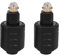 Steowsey 2 Paquets Optique 3.5Mm Mini Prise Jack vers Numérique Toslink Adaptateur