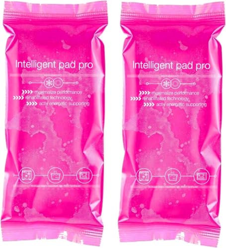 2x Kalt Warm Kompressen - MADE IN GERMANY - Kühlpads Set 29x12 cm - Vielseitige Kühl- und Warmkissen, Gelkissen (Pink)