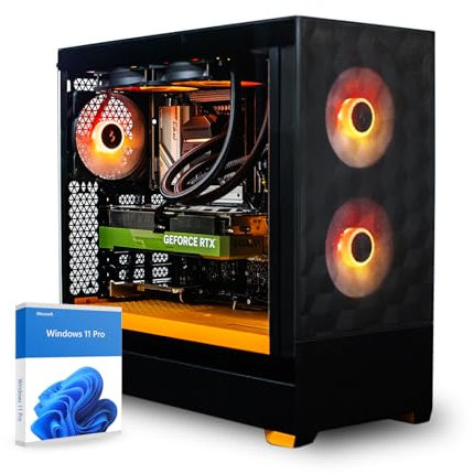 dcl24 Gaming Streaming PC Ultra 7 265K, RTX5070Ti, 32GB RAM, 1TB SSD, Gamer mit 20x3.9 GHz, WLAN, Windows 11 Pro Gaming zum Streamen [20316]