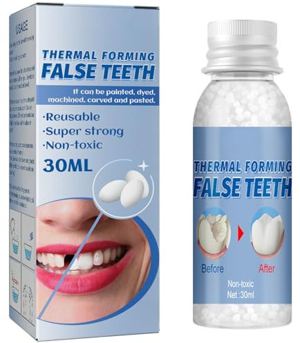 Care Spring Kit De Reparación Dental, Kit De Reemplazo Temporal De Dientes, Dentadura Postiza Moldeable para Sonrisas Seguras, Rellenos para Dentaduras Postizas para Maquillaje De Fiesta