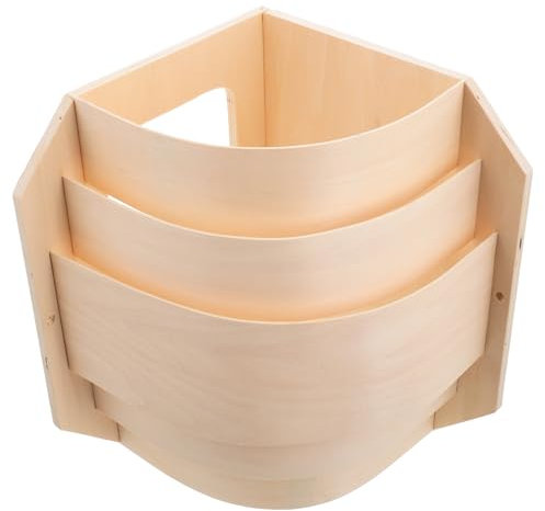 ABOOFAN Holzlampenschirm Sauna Ecke Schirm Dünn Schutz Raum Dekor Wandleuchte Zubehör Schale Vorrichtung Ersatz Versorgung Dampf Schatten Licht Saunaleuchte Saunaraumdekor Lampe