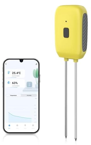 DRAUXI Bluetooth Tuya Bodentester Temperatur-Feuchtigkeitsmesser Smart Plant Wassersensor Thermohygrometer Datenlogger Für den Innen- und Außenbereich geeignet