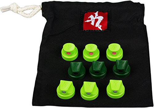 Montana Sprühkopf, Ersatzsprühköpfe für Sprühflasche Spraydose fein mittel dick Cap Pack Spraycaps mit Zuziehbeutel
