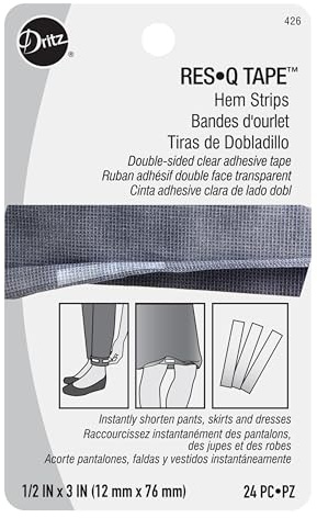 Dritz ResQTape Hem Strips-1/2 x 3, 24 Ct, 1/2 x 3-Inch (426)