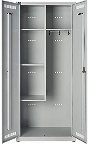 BISLEY Light Garderobenschrank, Allzweckschrank 400, Metall, 245 Lichtgrau, 50 x 80 x 185 cm