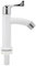 Grifo Lavabo, G1 / 2 in Grifo Baño Grifo Mezclador De Plástico ABS Blanco De Porcelana, 0-60 ℃, Espiral Instalación, Para Fregaderos De Cocina Y Tocadores De Baño
