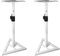Rockville Pair Studio Monitor Speaker Stands w/Adjustable Height, White
