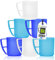 idea-station NEO Kunststoff Kaffeetassen Set 6 x 350 ml - ice-edition - bruchsicheres Tassen Set für Kinder und Senioren - ideale Camping Tasse mit Henkel für unterwegs