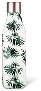 LES ARTISTES Paris A-6522 Bottle'Up, Thermos 500 ml, Gourde isotherme sans BPA, Réutilisable, Garde au chaud 12h et au froid 24h, Acier Inoxydable, Design Seychelles