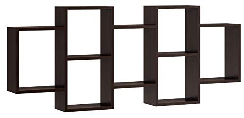 Per la vita Wandregal Polo Bis wenge– Schweberegale für Die Wand Moderne Wandregale Wohnzimmer Dekorativ Regal für Schlafzimmer Deko (Wenge)