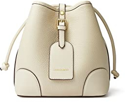 DORIS&JACKY Umhängetasche aus echtem Leder, kleine Designer-Umhängetasche mit Kordelzug, Einzeltasche für Damen